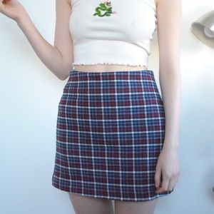 ❗️BOGO❗️Monki Plaid Skirt